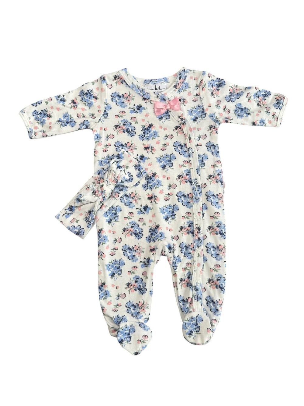 Nicole Miller Sleepwear Baby Girl Handband Floral 0-3 Months